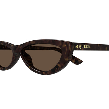 Alexander McQueen Occhiali da Sole AM0535S 002 Marrone Marrone Donna 3
