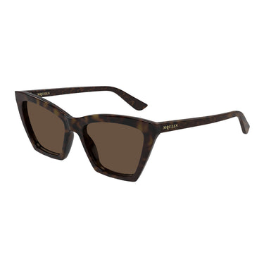 Alexander McQueen Occhiali da Sole AM0536S 002 Marrone Marrone Donna 2