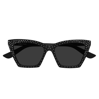 Alexander McQueen Occhiali da Sole AM0536S 005 Nero Strass/Grigio Donna