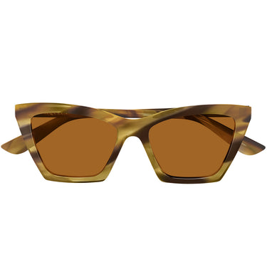 Alexander McQueen Occhiali da Sole AM0536S 006 Marrone Chiaro Marrone Donna