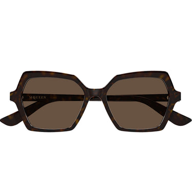 Alexander McQueen Occhiali da Sole AM0537S 002 Marrone Marrone Donna