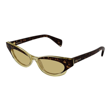 Alexander McQueen Occhiali da Sole AM0544S 002 Marrone/Marrone Donna 2