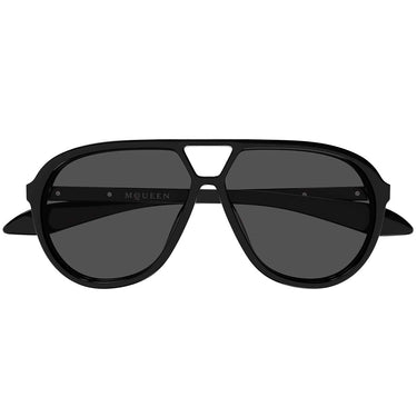 Alexander McQueen Occhiali da Sole AM0586S 001 Nero/Grigio Unisex