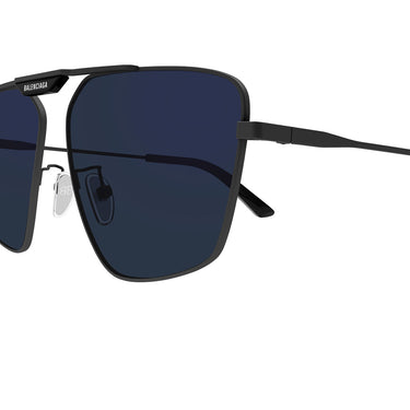 Balenciaga Occhiali da Sole BB0246SA 005 Grigio Blu Uomo 3