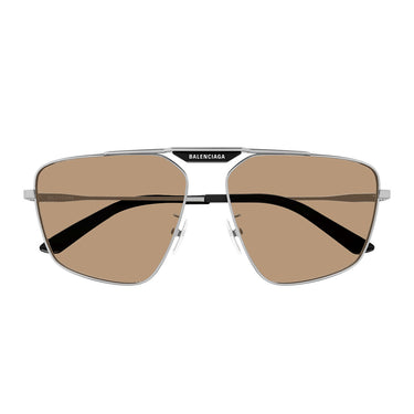 Balenciaga Occhiali da Sole BB0246SA 006 Rutenio Marrone Uomo