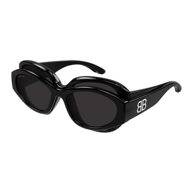 Balenciaga Occhiali da Sole BB0456S 001 Nero Grigio Unisex 2