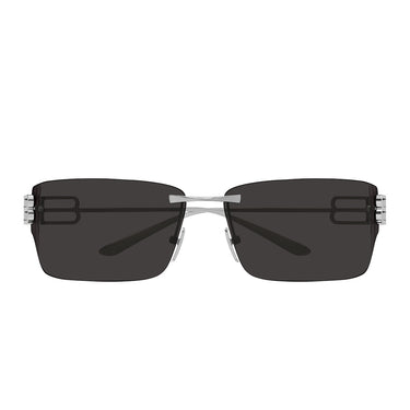 Balenciaga Occhiali da Sole BB0485SA 001 Rutenio Grigio Unisex