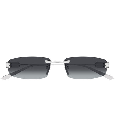 Balenciaga Occhiali da Sole BB0488S 002 Argento Grigio Fumo Uomo