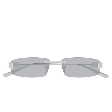 Balenciaga Occhiali da Sole BB0488S 011 Argento/Grigio Uomo