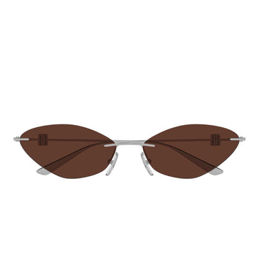 Balenciaga Occhiali da Sole BB0536S 002 Rutenio/Marrone Donna