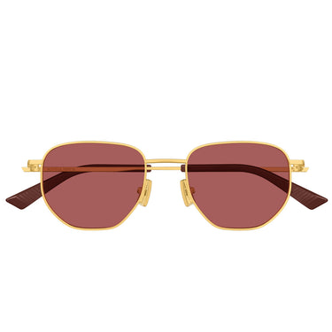 Bottega Veneta Okulary Przeciwsłoneczne BV1301S 006 Złoto/Brąz Unisex