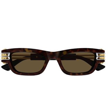 Bottega Veneta Lunettes de Soleil BV1308S 002 Havana/Marron Unisexe