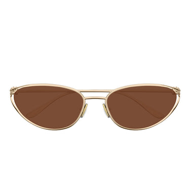Bottega Veneta Okulary Przeciwsłoneczne BV1330S 003 Złoto-Brąz Unisex