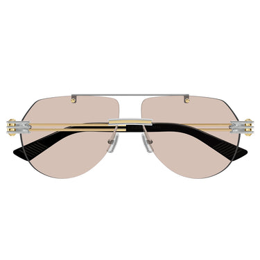 Bottega Veneta Okulary Przeciwsłoneczne BV1342S 002 Srebrny/Jasny Brąz Unisex