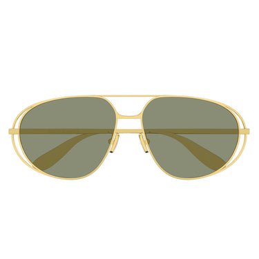 Bottega Veneta Gafas de Sol BV1344S 001 Oro-Verde Unisex
