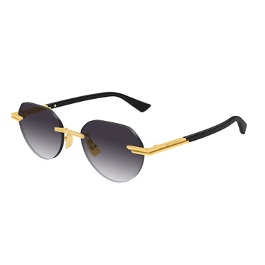 Bottega Veneta Occhiali da Sole BV1379S 001 Oro/Grigio Uomo 2