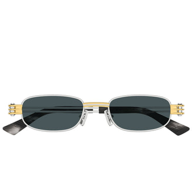 Bottega Veneta Sonnenbrille BV1381S 003 Silber/Blau Unisex