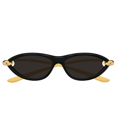 Bottega Veneta Sonnenbrille BV1390S 001 Gold/Grau Damen