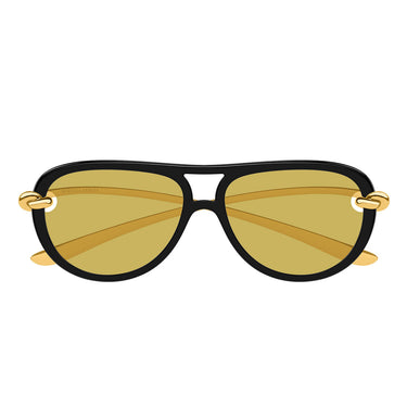 Bottega Veneta Sunglasses BV1418S 001 Gold/Yellow Women