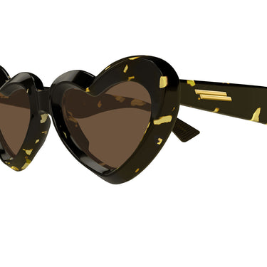 Bottega Veneta Okulary Przeciwsłoneczne BV1432S 002 Brązowy Brązowy Damskie 3