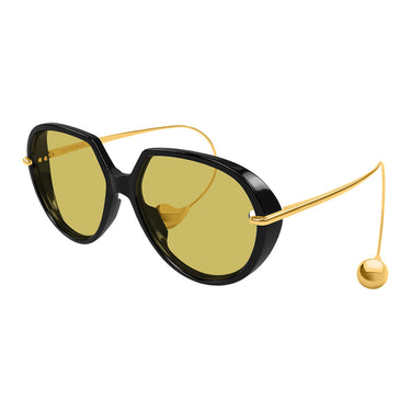 Bottega Veneta Sunglasses BV1436S 001 Yellow Gold Unisex 2