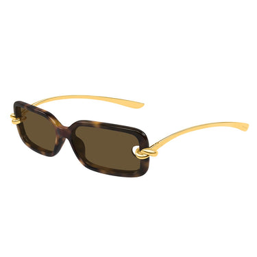 Bottega Veneta Occhiali da Sole BV1439S 002 Oro Marrone/Marrone Donna 1