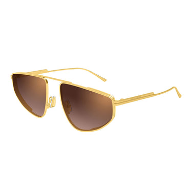 Bottega Veneta Occhiali da Sole BV1466S 004 Oro Marrone Donna 2
