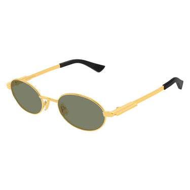 Bottega Veneta Occhiali da Sole BV1470S 004 Oro/Verde Unisex 2