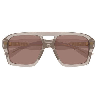Bottega Veneta Occhiali da Sole BV1501S 003 Beige Trasparente/Marrone Unisex
