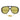 Bottega Veneta Occhiali da Sole BV1273S 003 Drop Aviator Nero/Giallo Unisex