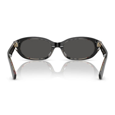 Burberry Occhiali da Sole BE4447D 412187 Nero Motivo Vintage/Grigio Scuro Donna 4