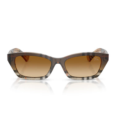 Burberry Occhiali da Sole BE4488 420213 Check Sabbia Sfumato/Marrone Sfumato Donna