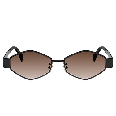 Celine Metal Triomphe Nero Geometrico Occhiali da Sole