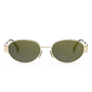 Celine Sunglasses CL40235U 30N Gold/Green Unisex