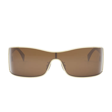 Celine Sunglasses CL40283U 30E Triomphe Maxi Metal Gold/Brown Women