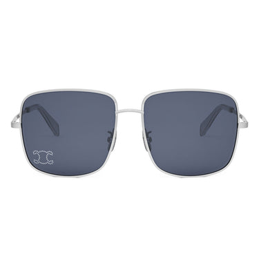 Celine Sunglasses CL40284U 16V Triomphe Rhinestone Silver/Blue Women