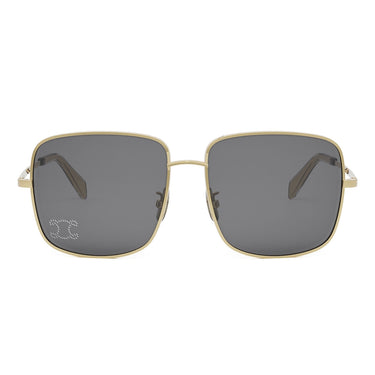 Celine Sunglasses CL40284U 30A Triomphe Rhinestone Gold/Gray Women