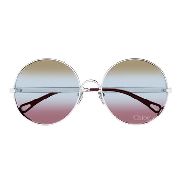 Chloé Occhiali da Sole CH0321S 003 Argento Azzurro Donna