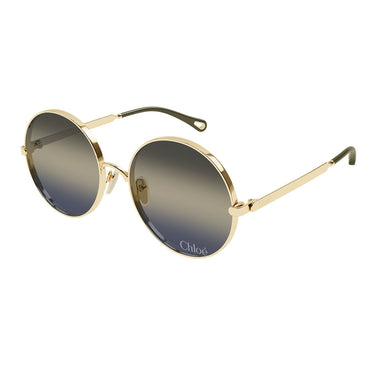 Chloé Occhiali da Sole CH0321S 004 Oro Blu Donna 2