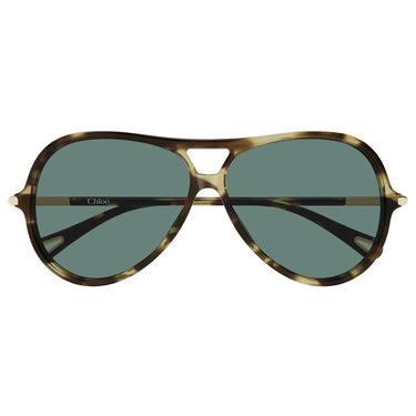 Chloé Occhiali da Sole CH0395S 002 Tartarugato/Verde Donna