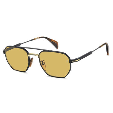 David Beckham Occhiali da Sole DB 1229/S I46J9 Nero/Giallo Uomo 2