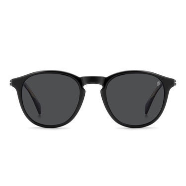 David Beckham Occhiali da Vista DB 1018 C 807M9 Nero Trasparente con Clip Polarizzata Uomo