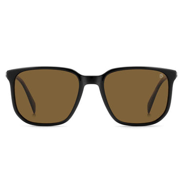 David Beckham Occhiali da Vista DB 1210/C PPO Nero Giallo/Trasparente con Clip Polarizzata Uomo