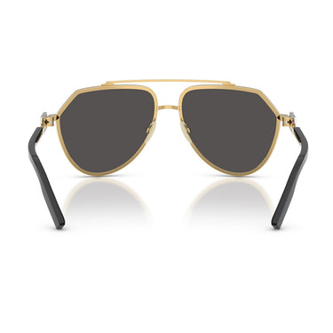 Dolce & Gabbana Occhiali da Sole DG2315 02 87 Oro Grigio Scuro Uomo 4