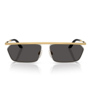Dolce & Gabbana Occhiali da Sole DG2327 131387 Oro Argento/Grigio Scuro Uomo