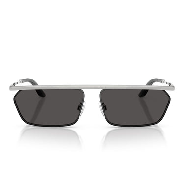 Dolce & Gabbana Occhiali da Sole DG2327 132487 Argento Nero Opaco/Grigio Scuro Uomo