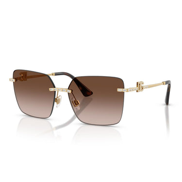 Dolce & Gabbana Occhiali da Sole DG2332B 02/13 Oro/Marrone Sfumato Donna 1