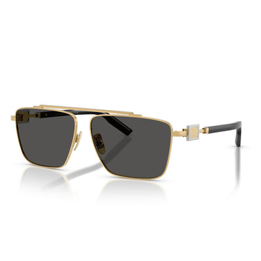 Dolce & Gabbana Occhiali da Sole DG2336 02/87 Oro/Grigio Scuro Uomo