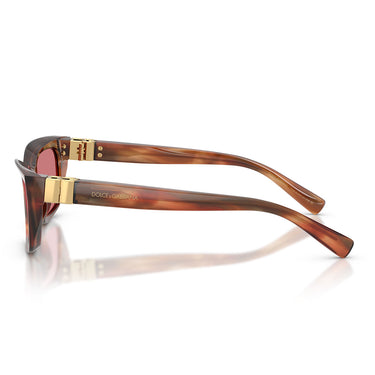 Dolce & Gabbana Occhiali da Sole DG4532 322175 Marrone Striato Rosso Donna 3