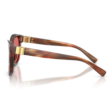 Dolce & Gabbana Occhiali da Sole DG4533 322175 Marrone Striato Rosso Donna 3